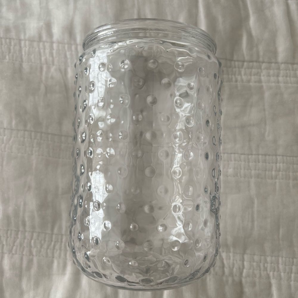 World Market - Large Hobnail Glass Jar